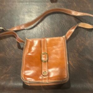 Tan Leather Crossbody Bag